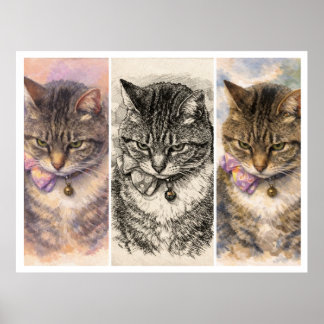 Póster 1 Estado de ánimo + 3 Vibraciones = Purrfección to
