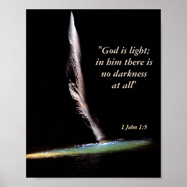Póster 1 John 1:5 (Frente)
