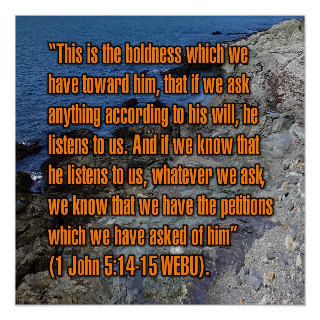 Póster 1 John 5:14-15 WEBU (Anverso)