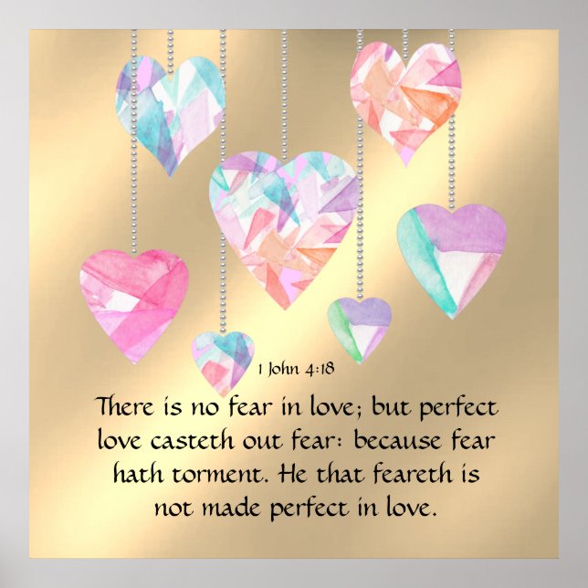 Póster 1 Juan 4:18 (Frente)