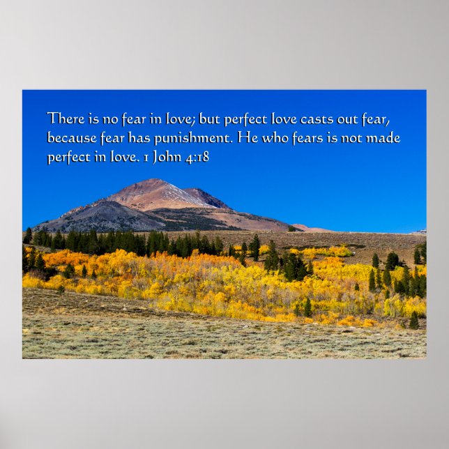Póster 1 Juan 4:18 (Frente)