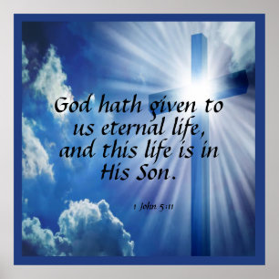 Póster 1 Juan 5:11