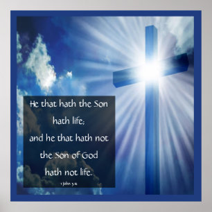 Póster 1 Juan 5:12