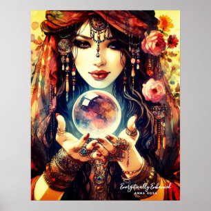 Póster *~* 1 Lector Psíquico A100 Gypsy Crystal Pall 1
