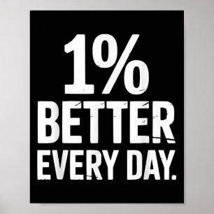 Póster 1% Mejor Cada Día Automejora.