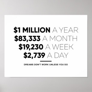 Póster 1 millón al año   Cita motivadora