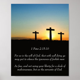Póster 1 Peter 2:15-16