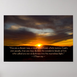 Póster 1 Peter 2:9 Poster