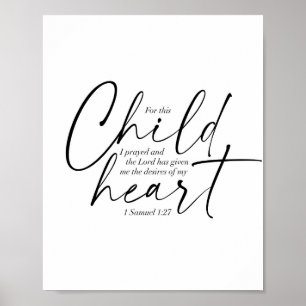 Póster 1 Samuel 1:27 dos tipos de letra