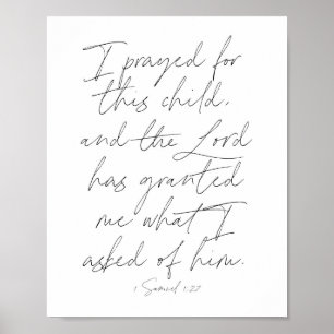 Póster 1 Samuel 1:27 Script