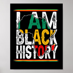 Póster 1 Soy el Mes de la Historia Negra Orgullo Africano