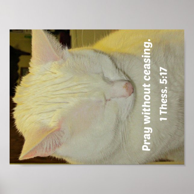 Póster 1 Tesalónica 5:17 Reza sin cesar. (Frente)