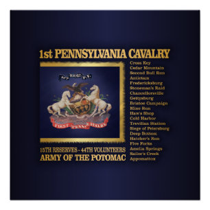 Póster 1r Caballería de Pennsylvania (BH)