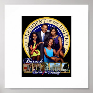 Póster 1ra familia de Obama