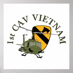 Póster 1st Cav Vietnam