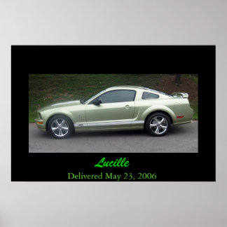 Póster 2006 Legend Lime Mustang GTA