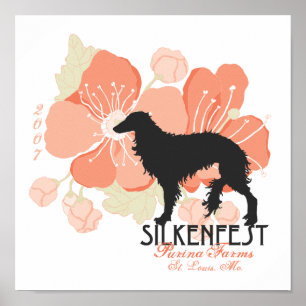 Póster 2007 Silkenfest logo Crystal Buckey poster/impresi