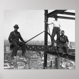 Póster 200 Pies Sobre El Terreno - Construcción De Rascac