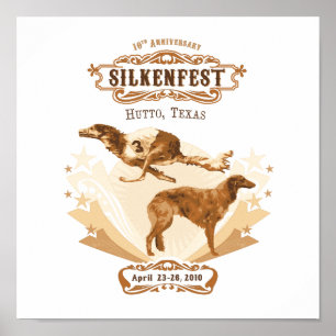 Póster 2010 Silkenfest logo Crystal Buckey poster/impresi