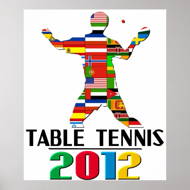 Póster 2012: Tenis de mesa (Frente)