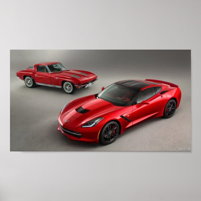 Póster 2014 Chevrolet Corvette Stingray (Frente)