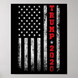 Póster 2020 American Flag Vintage