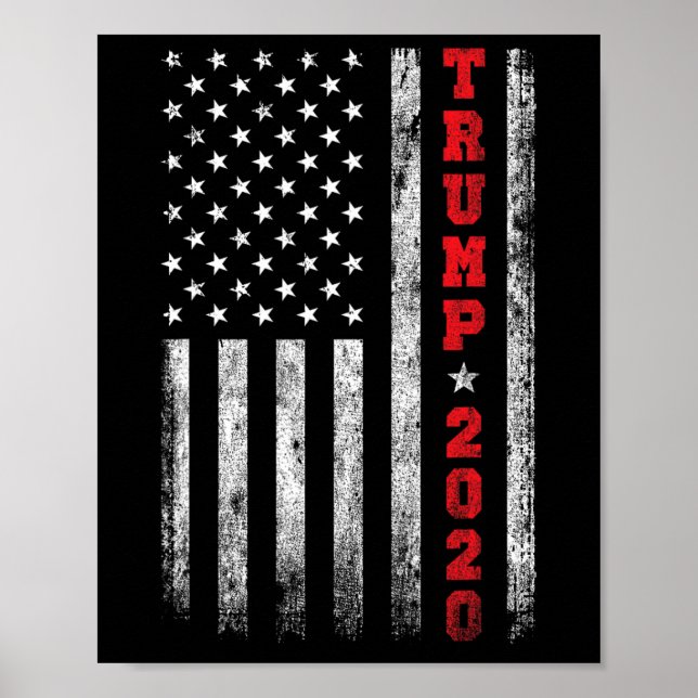 Póster 2020 American Flag Vintage (Frente)