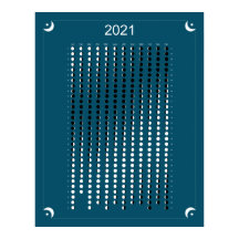 2021 - Azul del calendario lunar