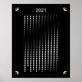 Póster 2021 - Calendario de la Luna Negra