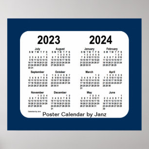 Póster 2023-2024 Calendario de la Escuela Azul de la Caja