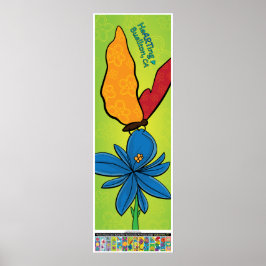 Póster 2023 Poster -Violet(te) y mariposa-Buellton.Art