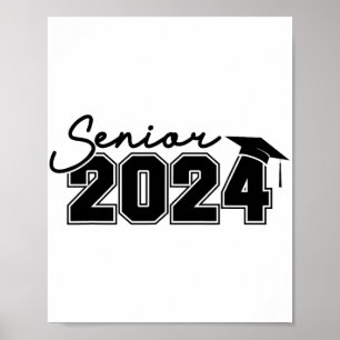 Póster 2024 Cl De 2024 Último Día De Graduación Escolar