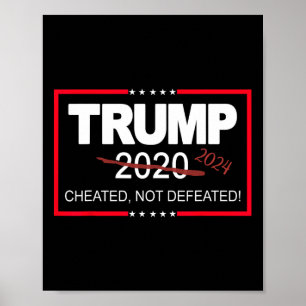 Póster 2024 Engañado, No Derrotado, Salvo Que Los Estados