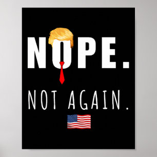 Póster 2024 No más elecciones anti Trump