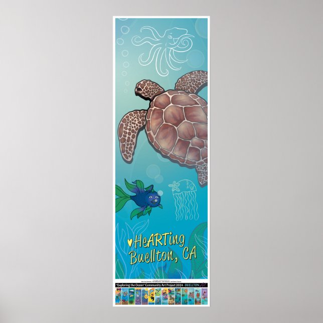 Póster 2024 Poster - Turtle Swim - Buellton.Art (Frente)