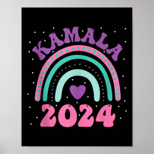 Póster 2024 Votación arcoiris por el presidente Kamala-ha