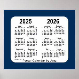 Póster 2025-2026 Calendario de la Escuela Azul de la Caja