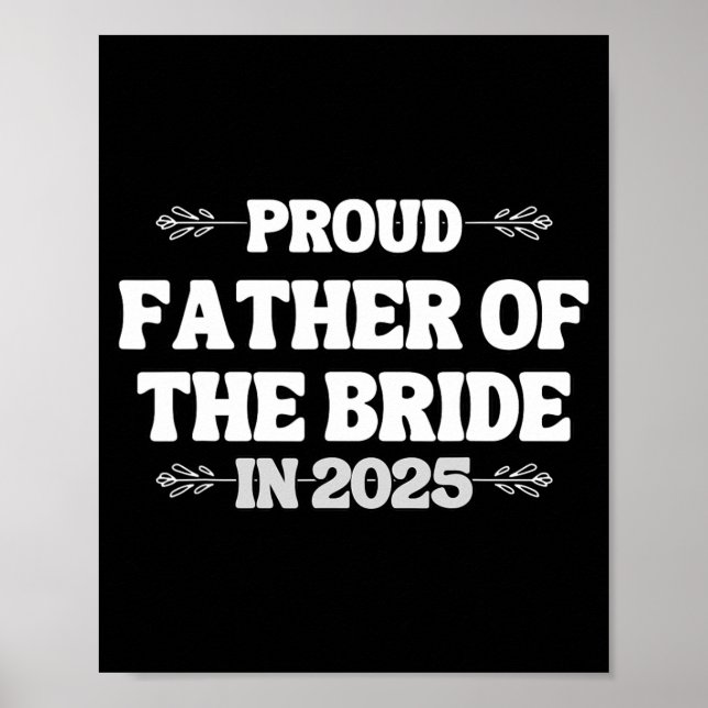 Póster 2025 Boda Coincidiendo Con El Orgulloso Padre De L (Frente)