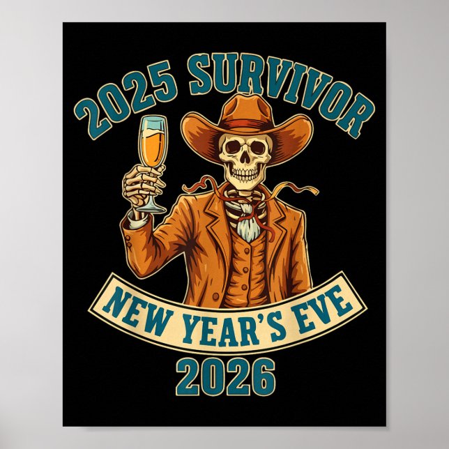 Póster 2025 Survivor New Year's Eve 2026  (Frente)