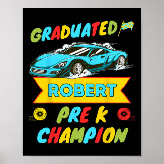 Póster 2026 Auto Robert Personalizado Último Día De Pre K
