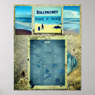 Póster 2026 Ballymoney Beach Wall Calendar
