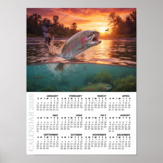 Póster 2026 Calendar, Fly Fishing, Trout / Fish