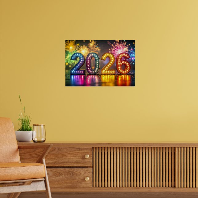 Póster 2026, Celebración de Año Nuevo Feliz, (Salón 2)