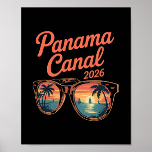 Póster 2026 Crucero Canal de Panamá Viaje Familiar Grupo