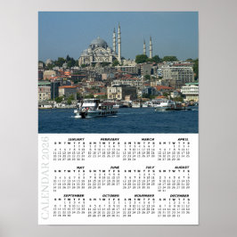 Póster 2026 Istanbul Calendar, Sultan Ahmed, Turkey