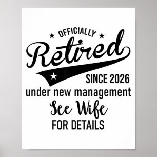 Póster 2026 jubilado bajo nueva gerencia consulte a mi es