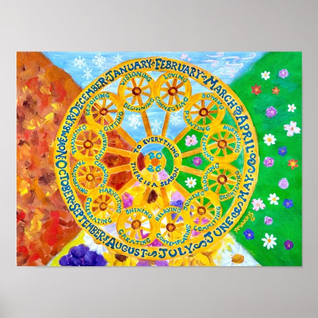 Póster 2026 Seasonal Calendar Poster (Frente)
