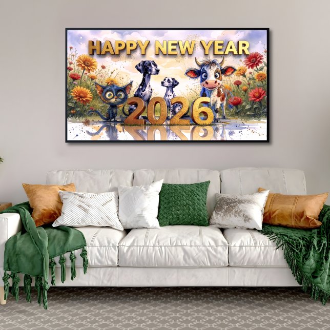 Póster 2026 Whimsical Animals Print/Samsung Frame TV Art (Subido por el creador)