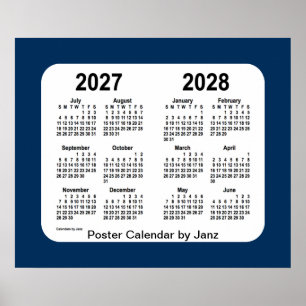 Póster 2027-2028 Calendario de la Escuela Azul de la Caja