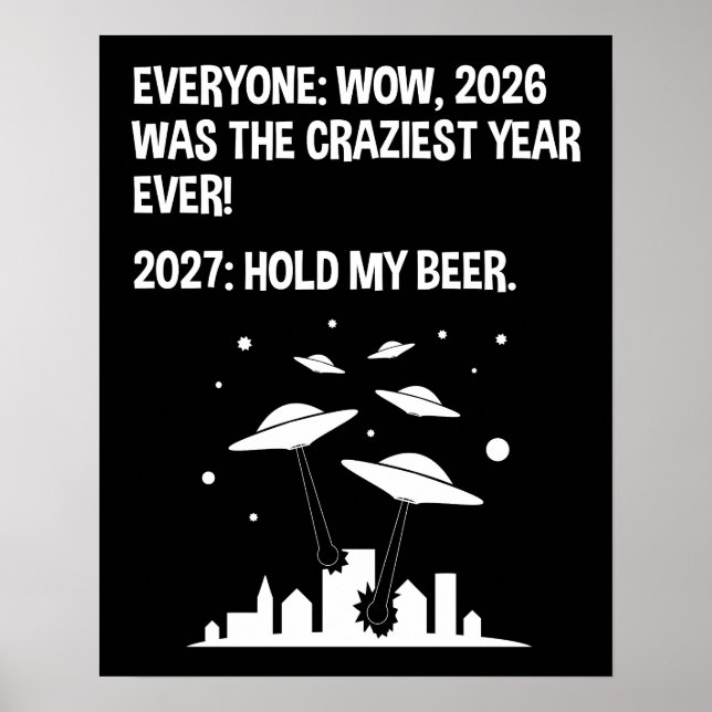Póster 2027 Agárrame La Cerveza (Frente)